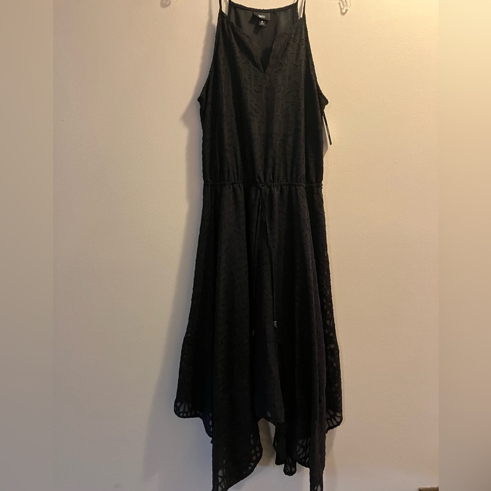 Mossimo Black Basic Handkerchief Dress